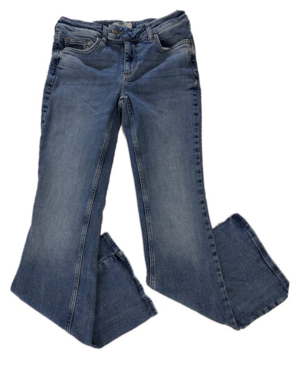 We the Free Free People Blue Denim Flare Jeans Size 28